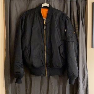 Alpha bomber reversible jacket